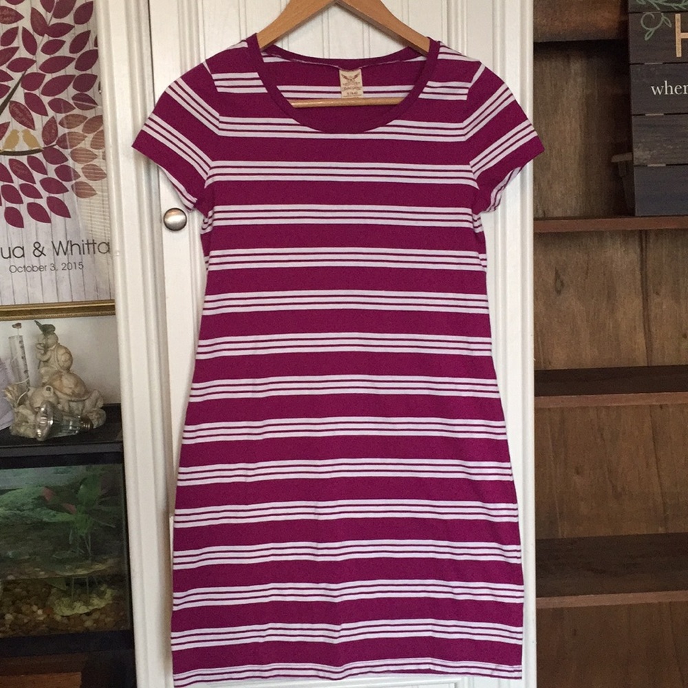 Striped t shirt dress